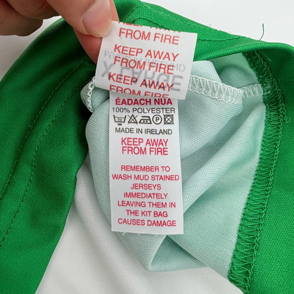 O’Neills Ireland Polo Jersey XL Green White USA Flag Made in Ireland - Picture 4 of 5